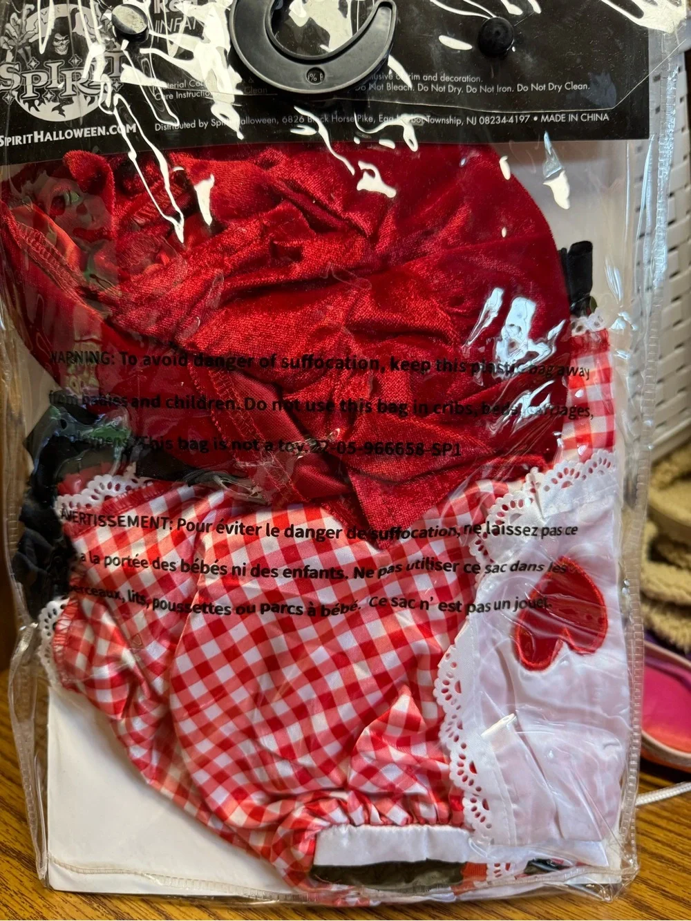 NIP Spirit Halloween Baby Lil’ Red Riding Hood Costume SZ 12-18 Months - Picture 3 of 8